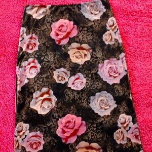 DOLLSKILL Delia's SWEET DISPOSITION MIDI SKIRT FULLY LINED VELOUR ELASTIC WAIST